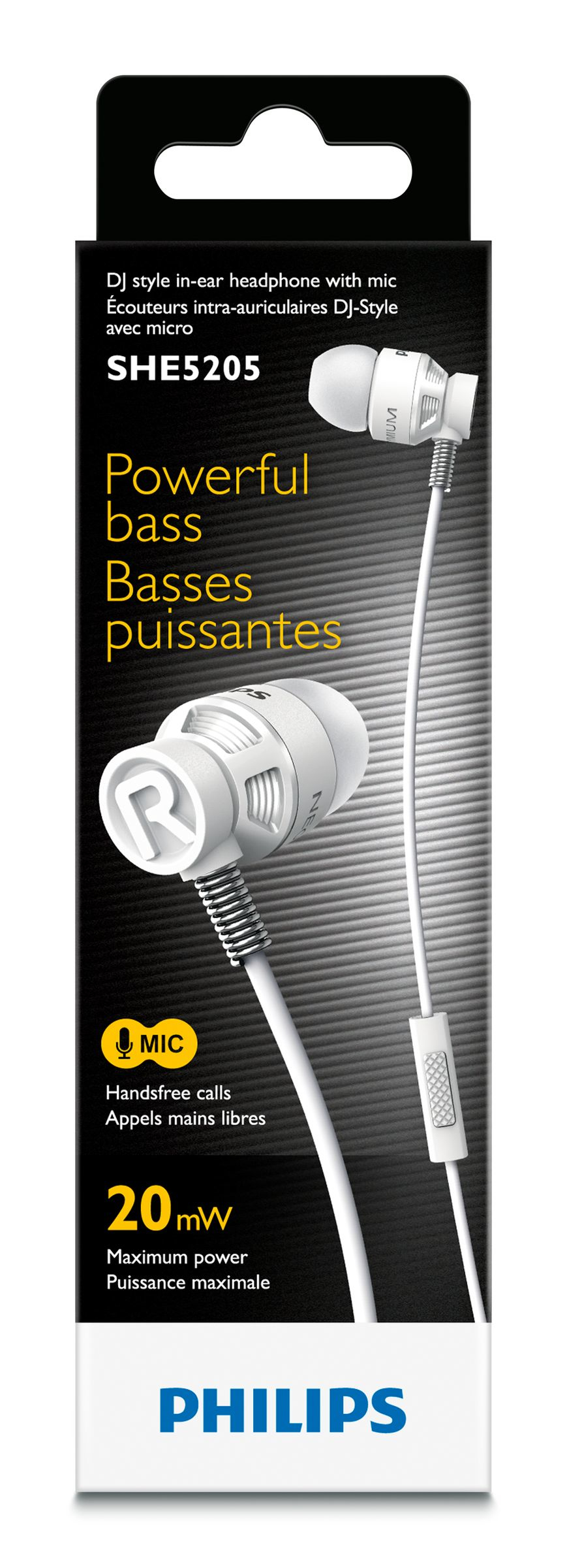 Philips Headphones with mic SHE5205WT/00 – image 2