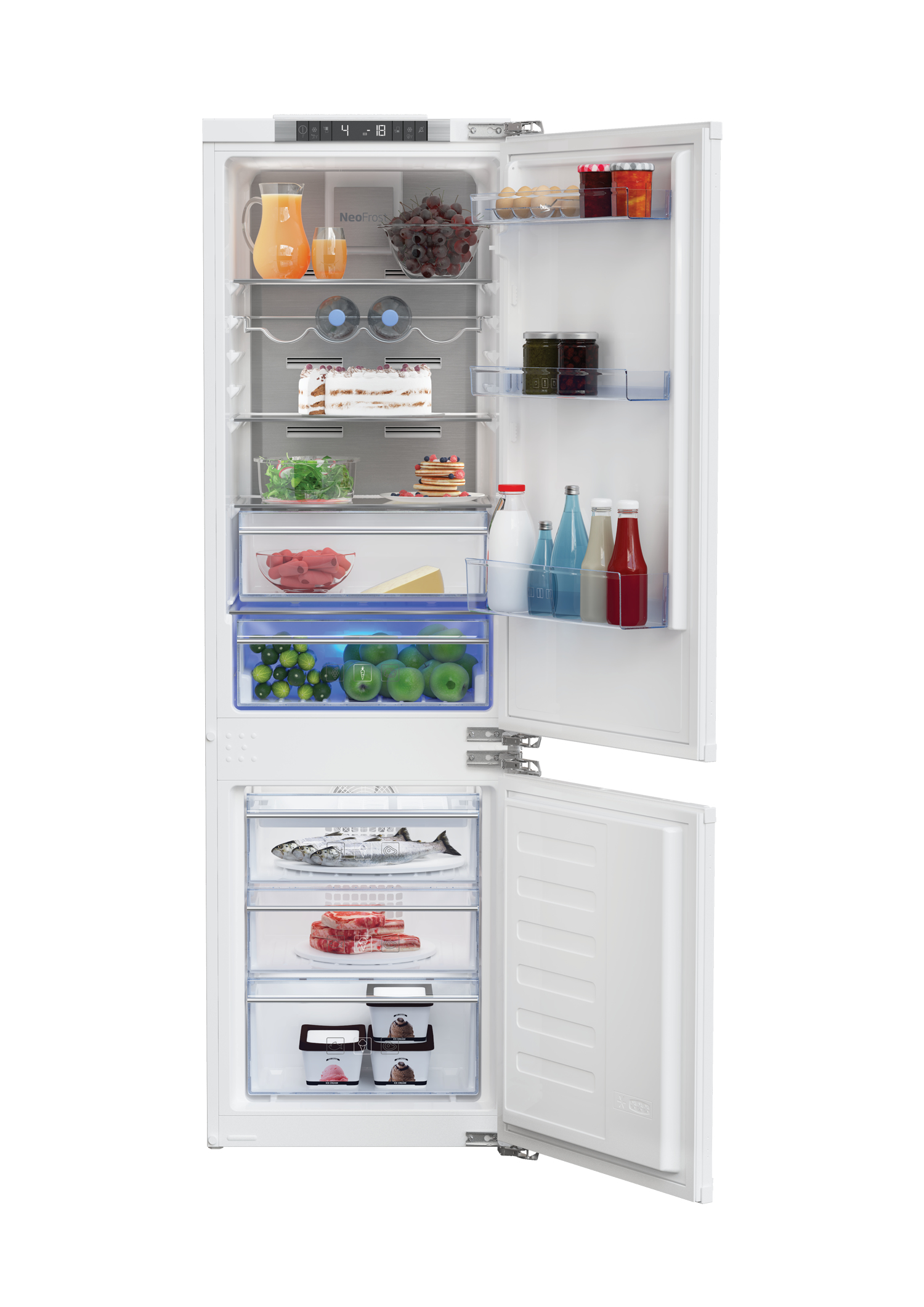 Beko BCNA275E4FN fridge-freezer Built-in