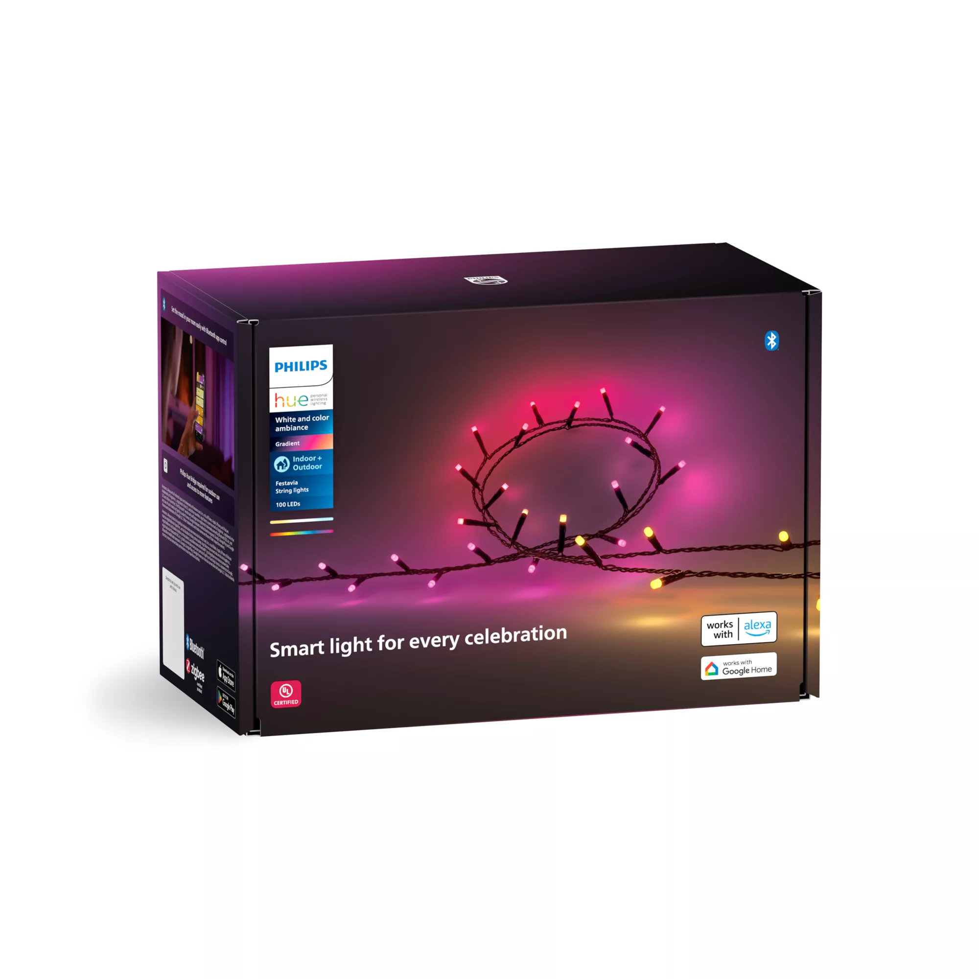 Philips by Signify Philips Hue White and colour ambience 046677585334 smart lighting Smart strip light Bluetooth/Zigbee – image 3