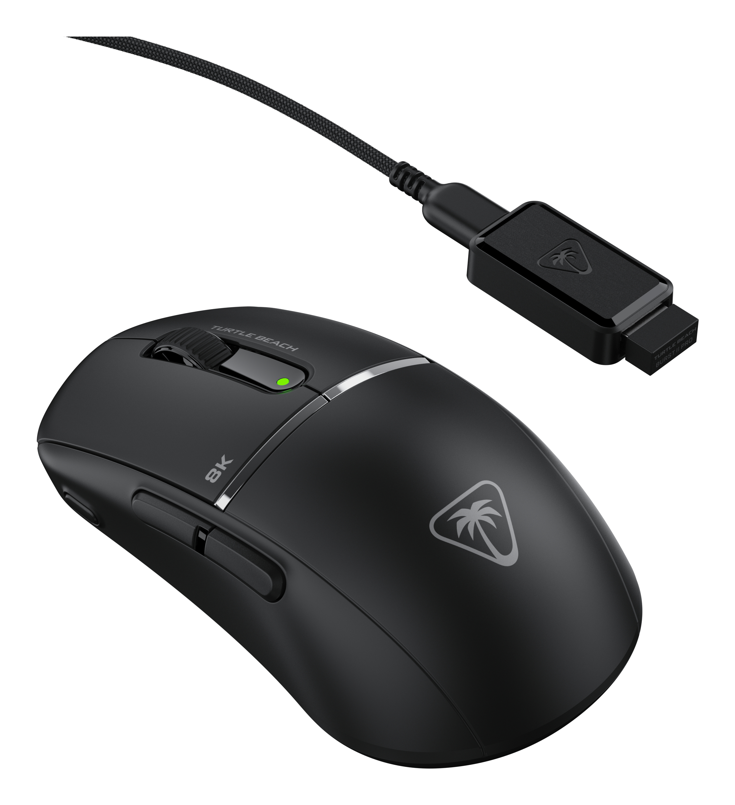 Turtle Beach Burst II Pro Noir souris de gaming eSport sans fil avec ultra-légère avec 57 g, 150 heures d'autonomie de la batterie, capteur optique 30K DPI et 8 entrées programmables pour PC