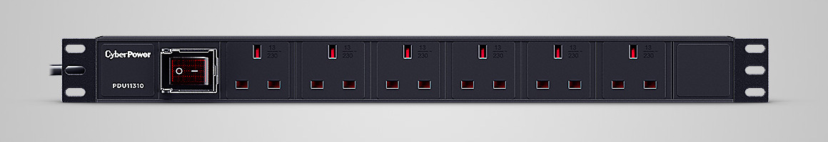 CyberPower PDU11310 power distribution unit (PDU) 6 AC outlet(s) 1U Black – image 1