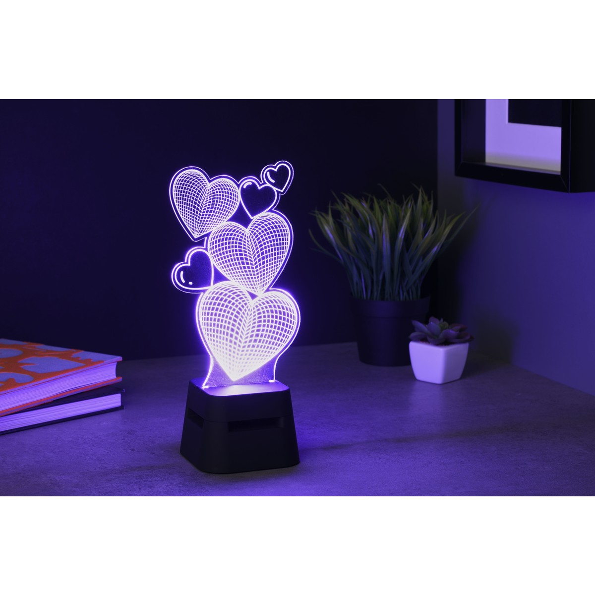 Tech Pop Speaker Bluetooth LED Lights Hearts – image 3