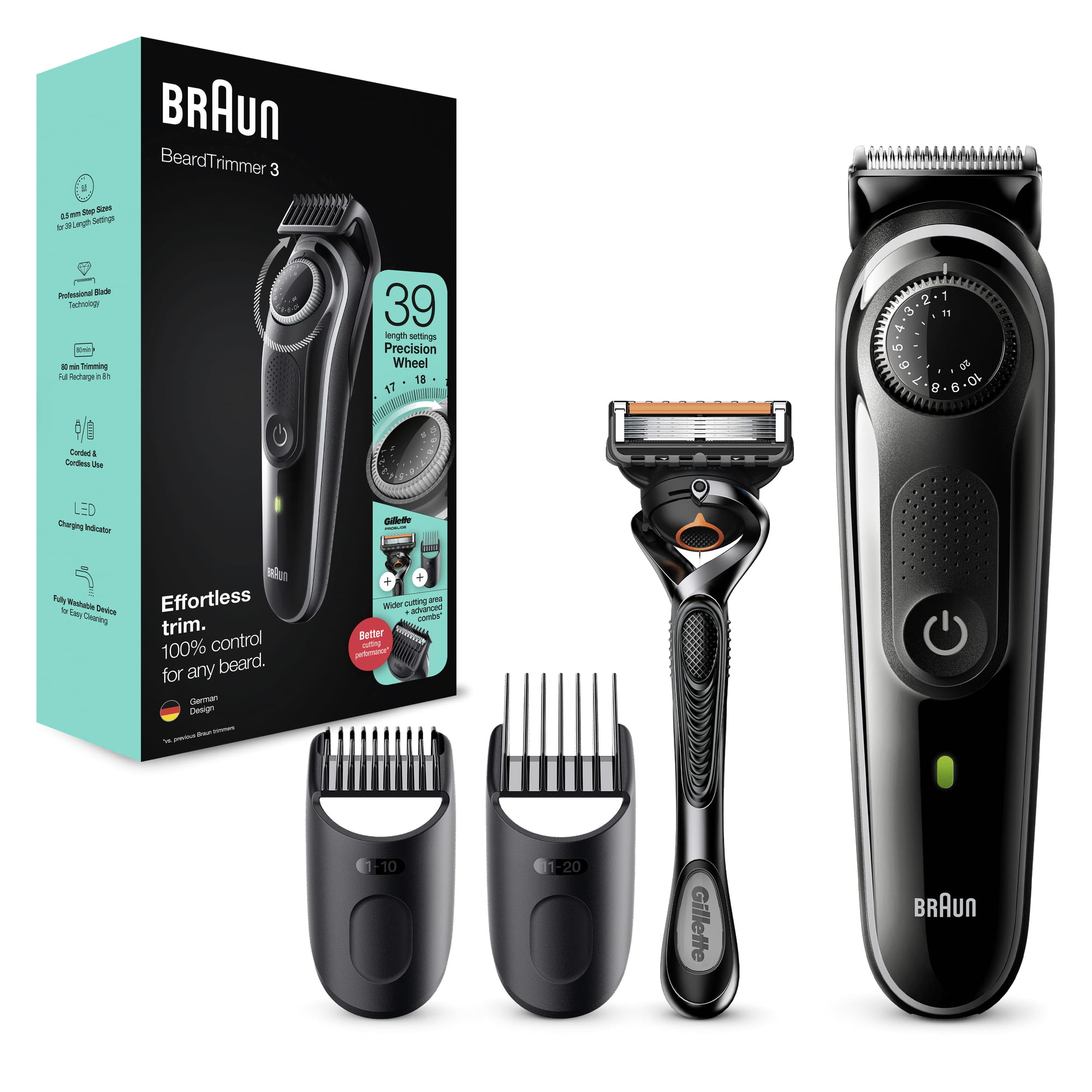 Braun BeardTrimmer 3 BT3342 AC/Battery 39