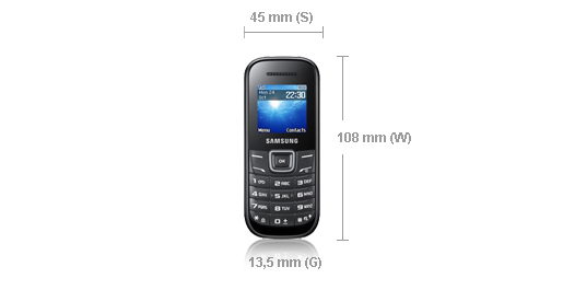 Samsung GT-E1200 3.86 cm (1.52") 66 g Black – image 2