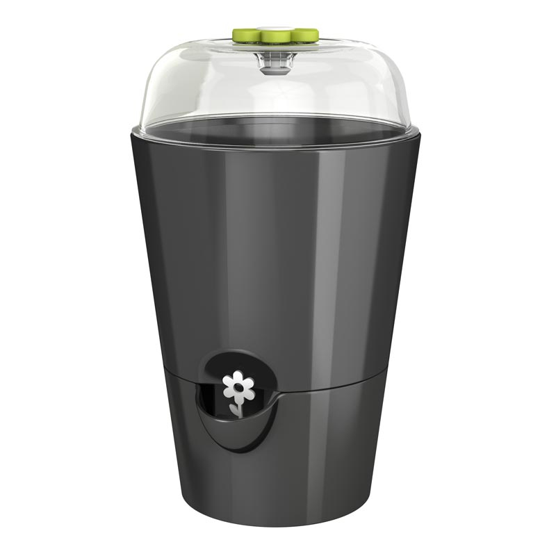515566 smart planter Graphite Round