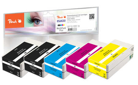 Peach 320458 ink cartridge 5 pc(s) Compatible Black, Cyan, Magenta, Yellow