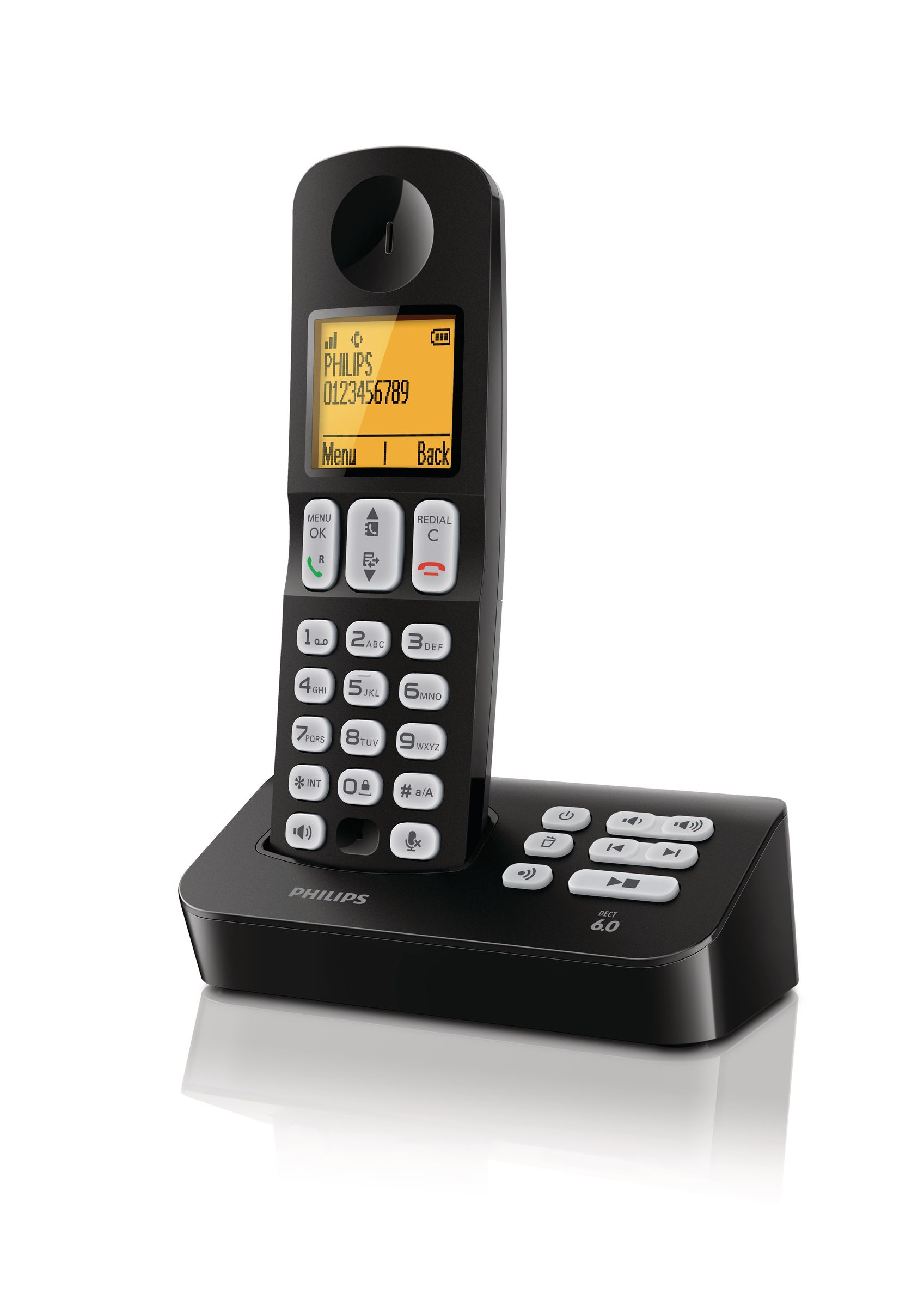Philips D4051B/77 telephone DECT telephone Caller ID Black