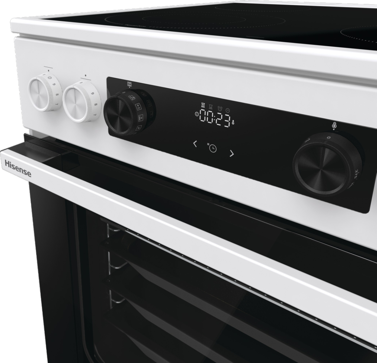 Hisense This white cooker features a spacious – image 9