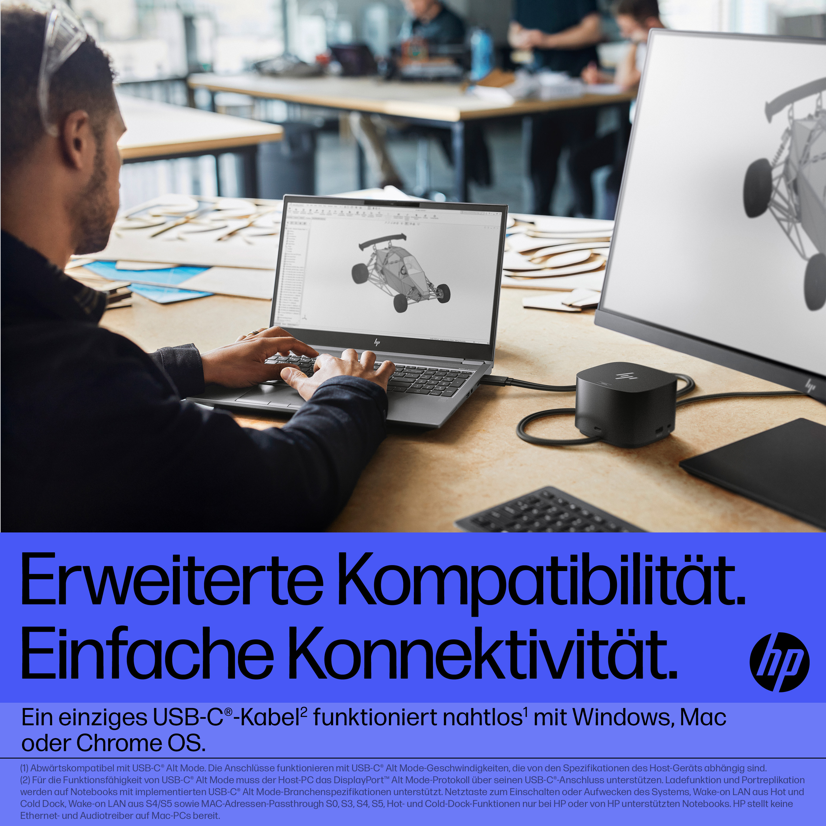 HP Thunderbolt Dock 280W G4 w/Combo Cable. Connectivity technology: Wired, Host interface: Thunderbolt 4. Product colour: 