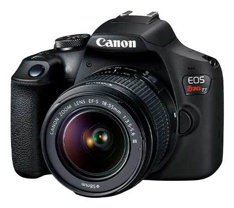 Canon EOS Rebel T7 EF-S 18-55mm f/3.5-5.6 III SLR Camera Kit 24.1 MP CMOS 6000 x 4000 pixels Black