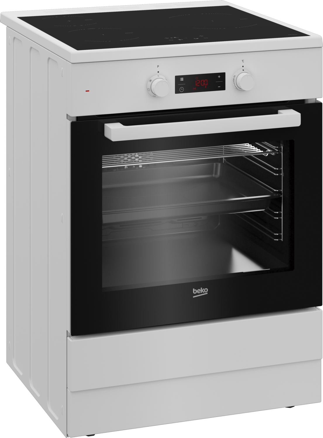 Beko FSE68302MWC cooker Freestanding cooker Electric Zone induction hob White – image 2