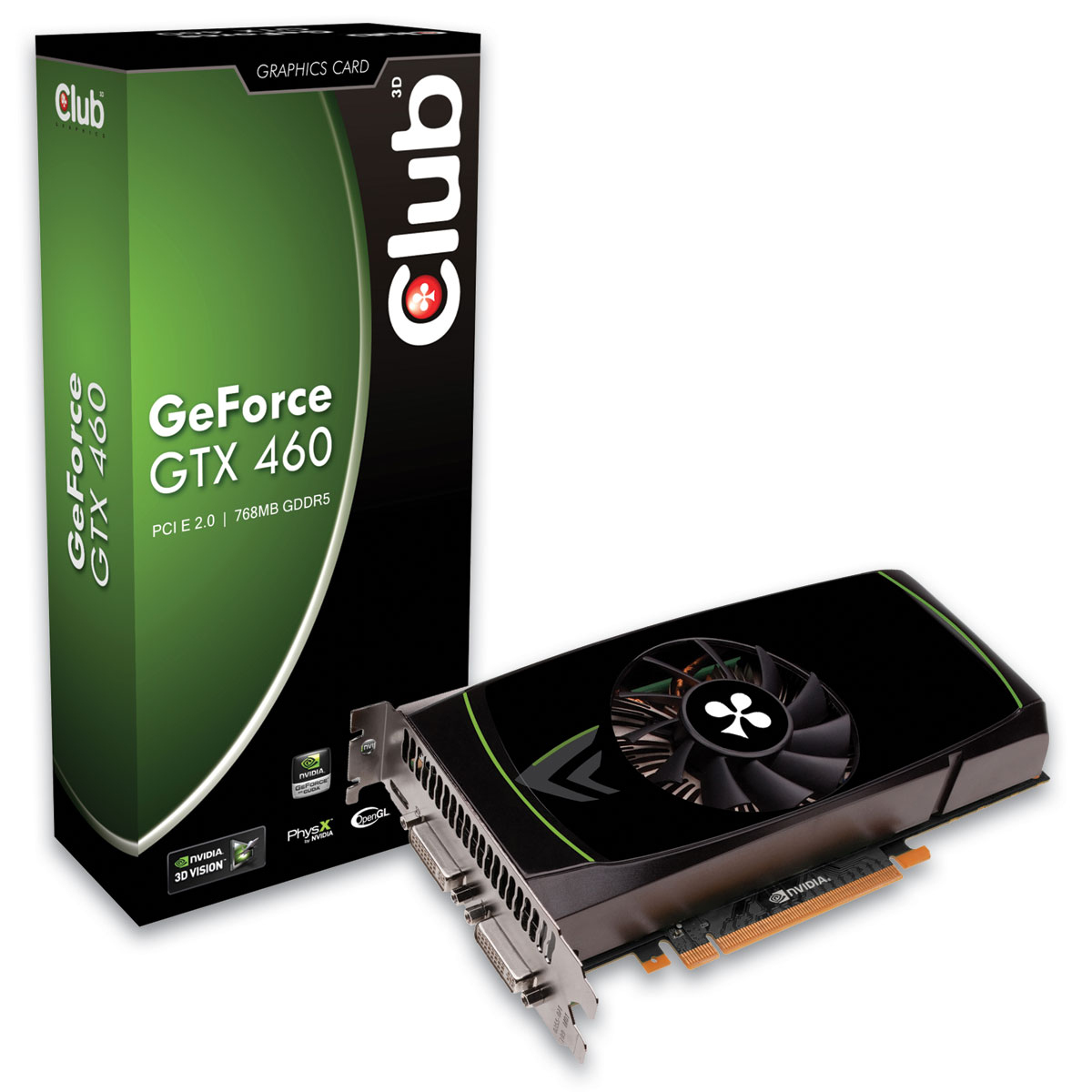 CLUB3D CGNX-X46068 graphics card NVIDIA GeForce GTX 460