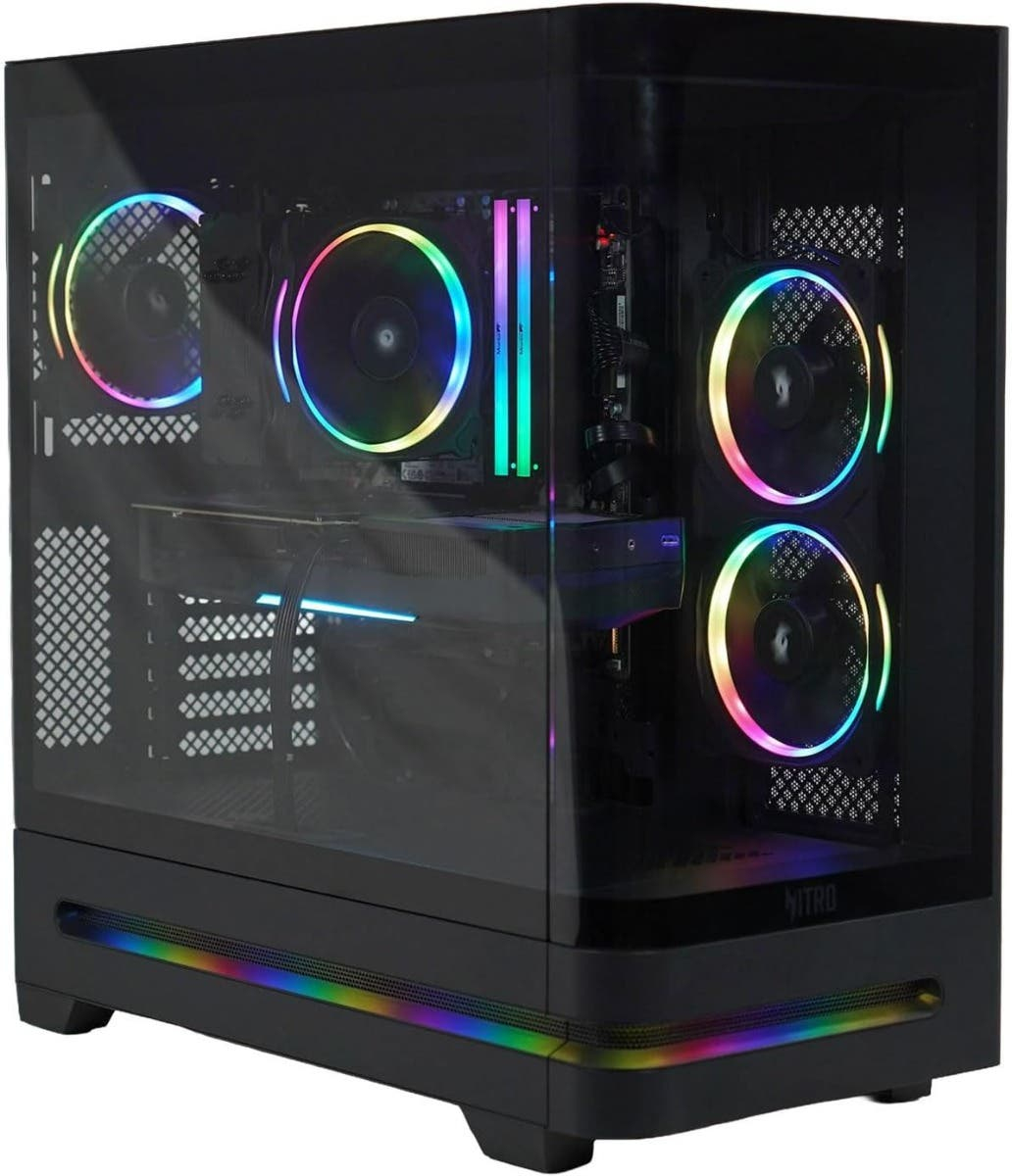 Acer N85-100-UR37 AMD Ryzen™ 9 9900X 16 GB DDR5-SDRAM 1 TB SSD AMD Radeon RX 9070 XT Windows 11 Home Desktop PC Black image 2