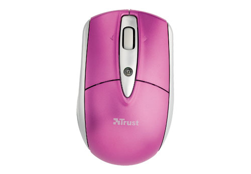 Trust Retractable Laser Mini Mouse for Mac & Windows PC - Pink – image 3