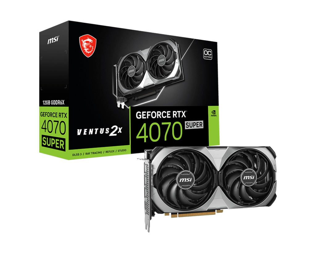 MSI GeForce RTX 4070 SUPER 12G VENTUS 2X OC – image 1