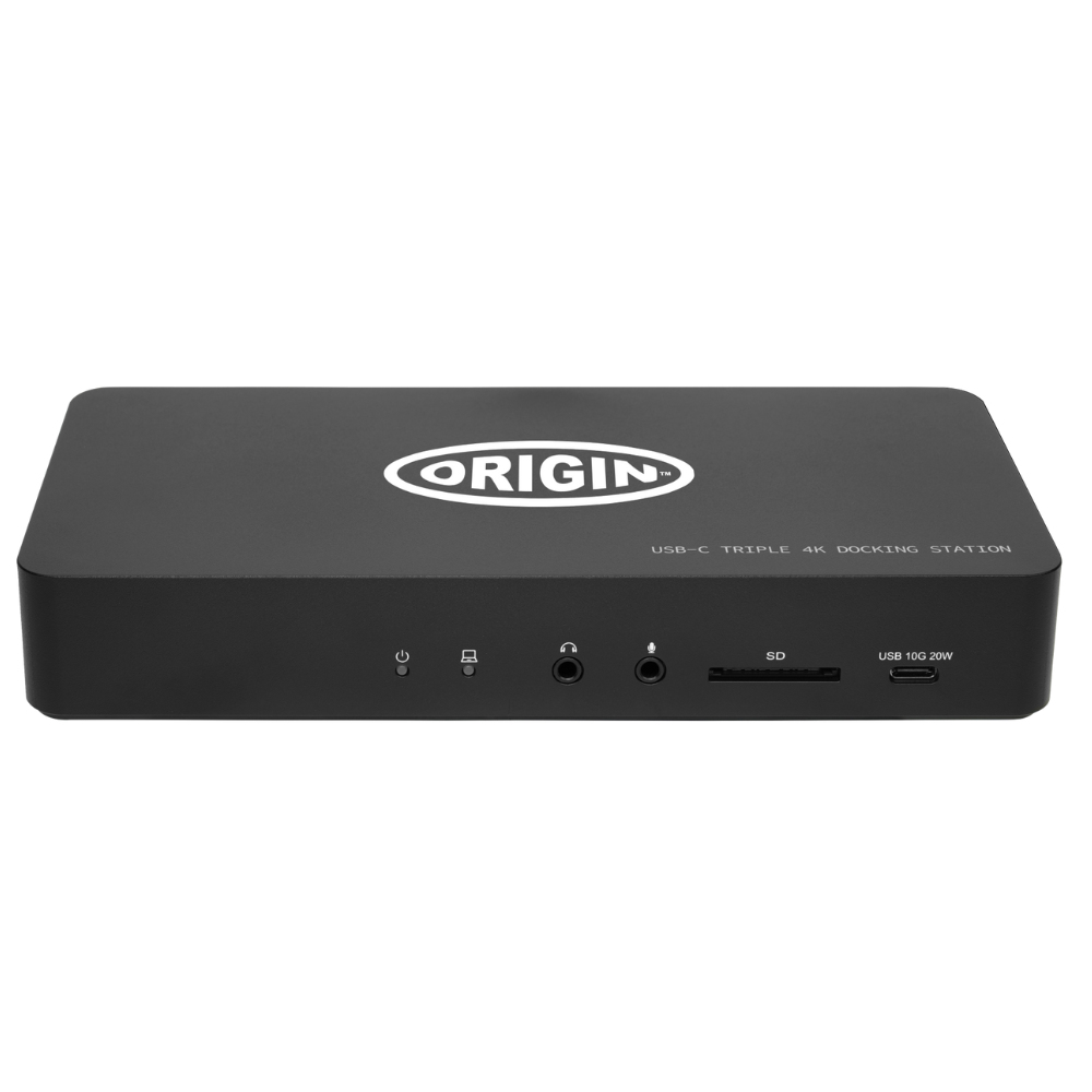 Origin Storage DK31C2DHSPDUE-OS replicatore di porte e docking station per laptop USB 3.2 Gen 2 (3.1 Gen 2) Type-C Nero