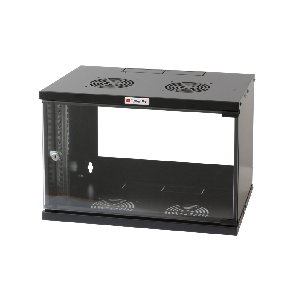 Techly I-CASE EL-1006B45 Armario de pared 6U 60/45 I-CASE EL-1006B45