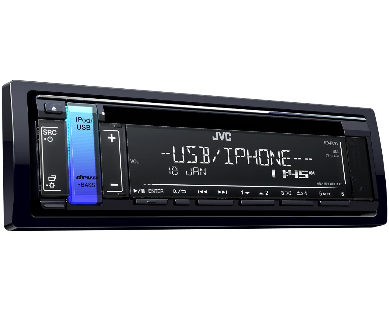 JVC KD-R691 1-DIN CD Receiver – image 4
