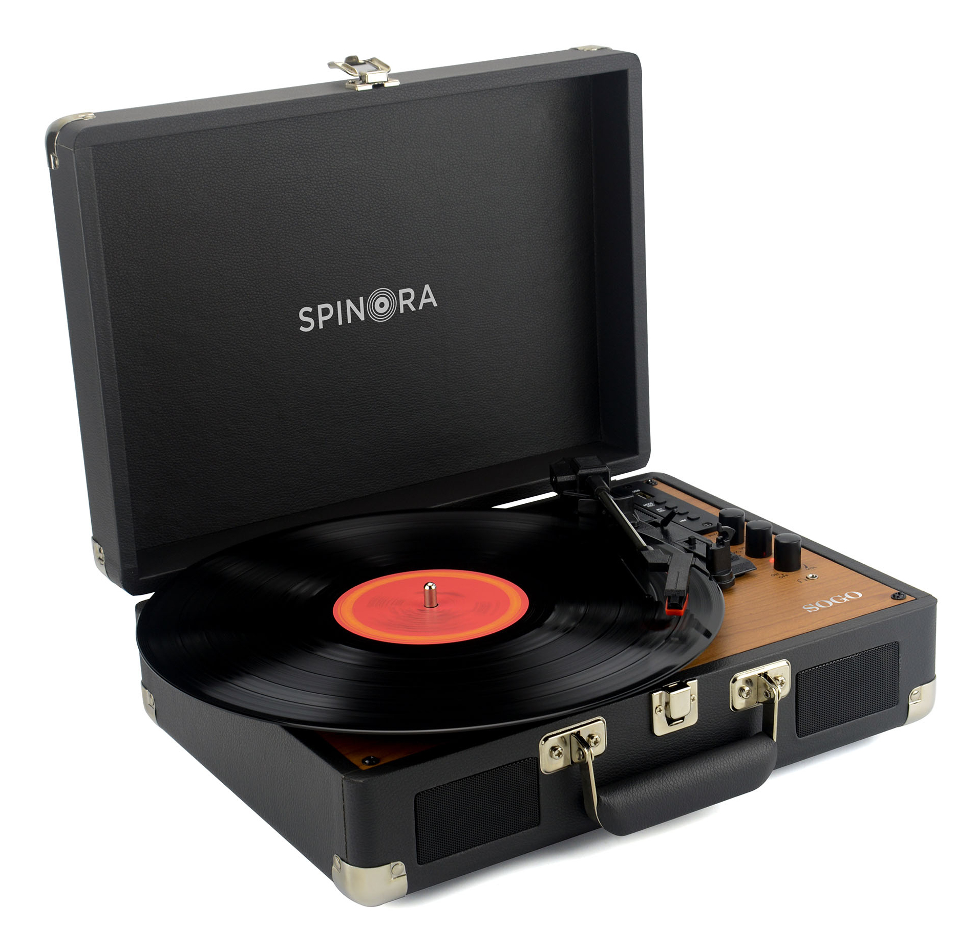 Sogo TDA-SS-8645 audio turntable Belt-drive audio turntable Black, Wood – image 2