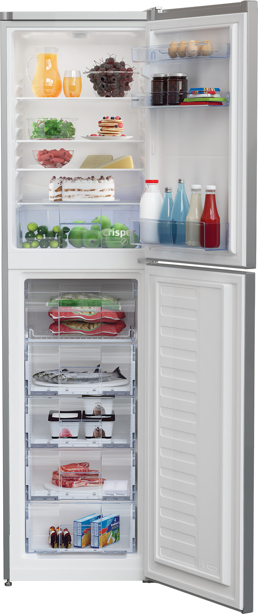 Beko CFG4501S Freestanding Frost Free Fridge Freezer with Freezer Guard – image 3
