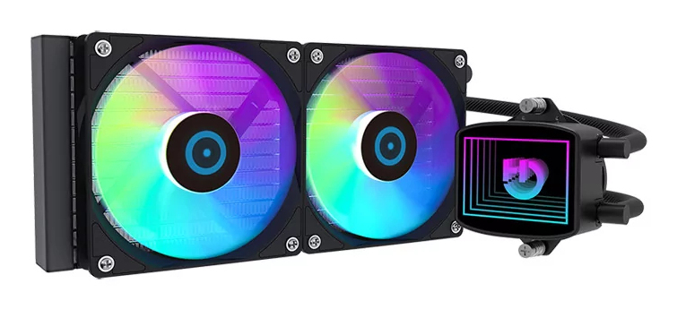 Hiditec LQ240 Processor All-in-one liquid cooler 12 cm Black 1 pc(s) image 1