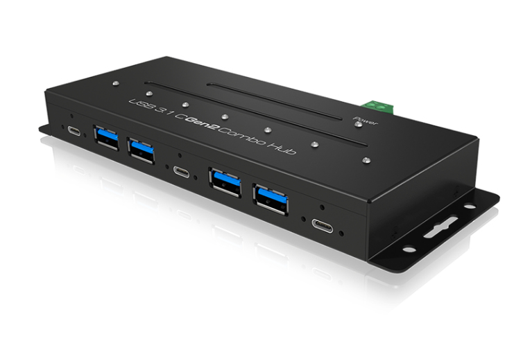 ICY BOX IB-HUB1777-C31 USB 3.2 Gen 2 (3.1 Gen 2) Type-C 10000 Mbit/s Black
