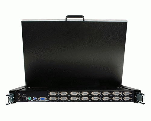 StarTech.com 19" Folding LCD Rack Console With 16 Port Multi-Platform KVM – image 2