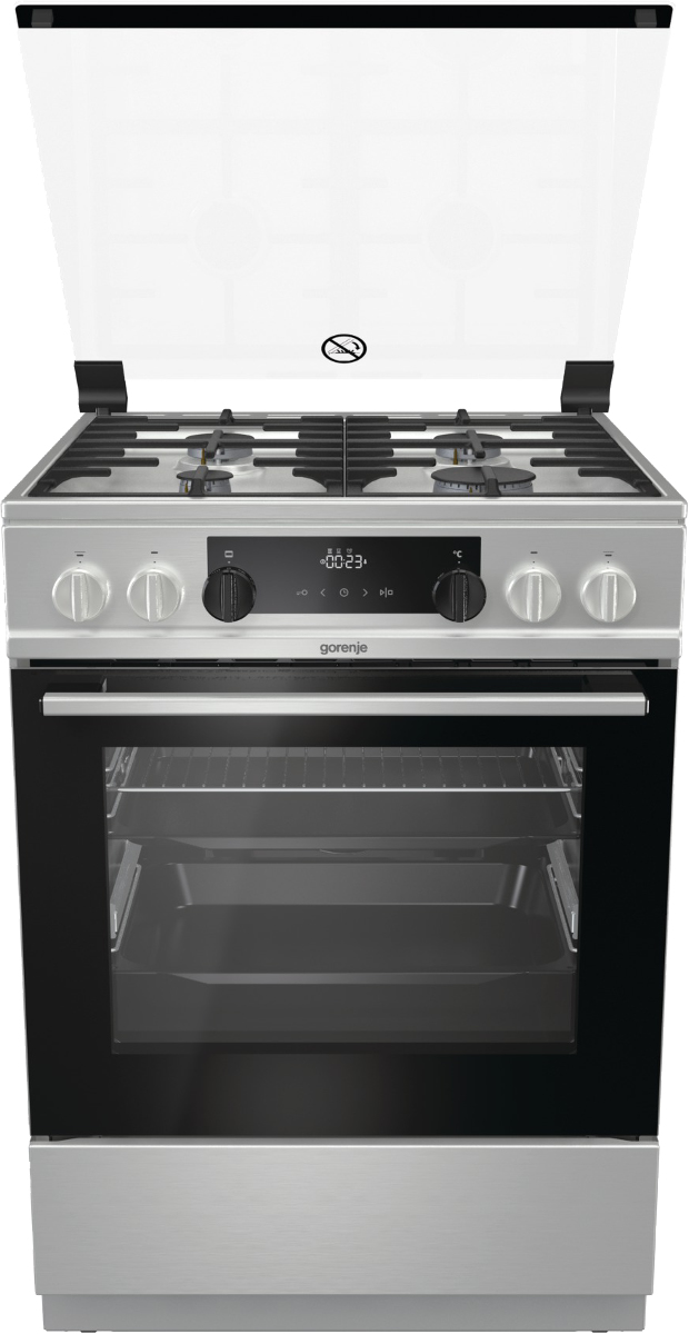 Gorenje KS6350XF cooker Freestanding cooker Electric Gas Stainless steel – image 3