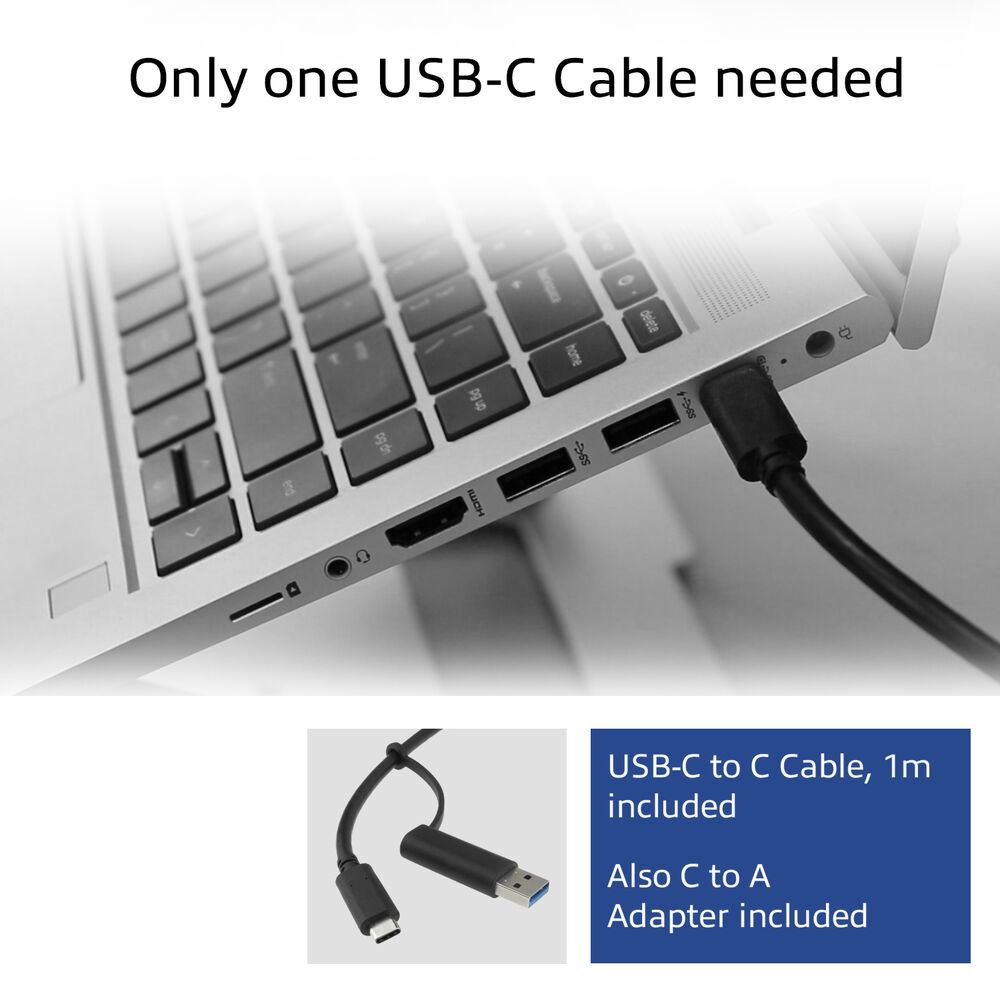 ACT USB-C Docking Station 4K, for 2 or 3 HDMI/DisplayPort monitors, DisplayLink – image 6