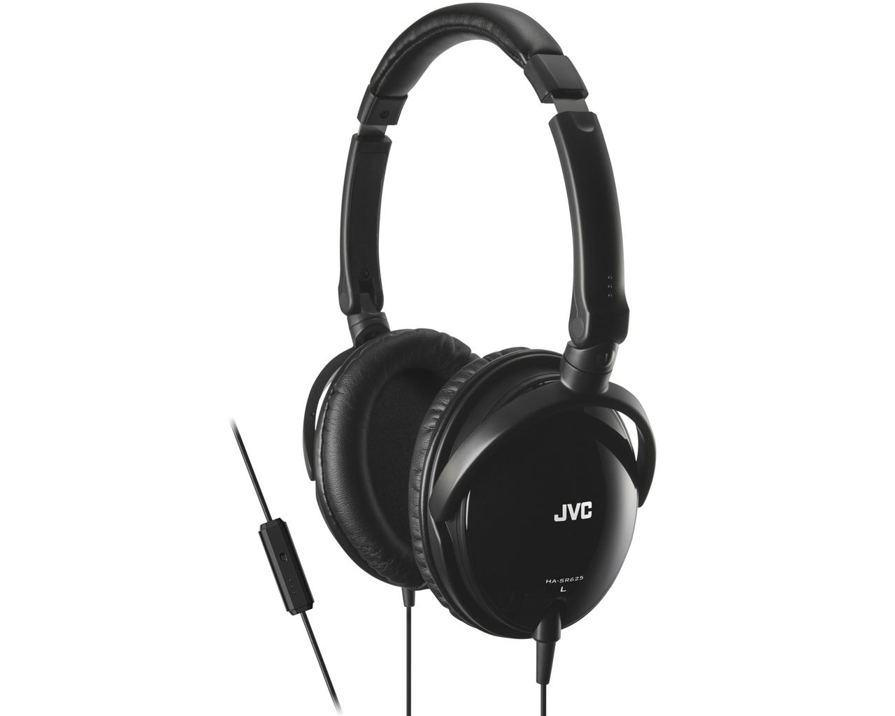 JVC HA-SR625-B-E Around-ear lightweight headphones with remote & mic – image 1