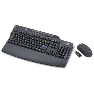 Lenovo Business Black Enhanced Performance Wireless Keyboard & Optical Mouse - Swedish/Finnish