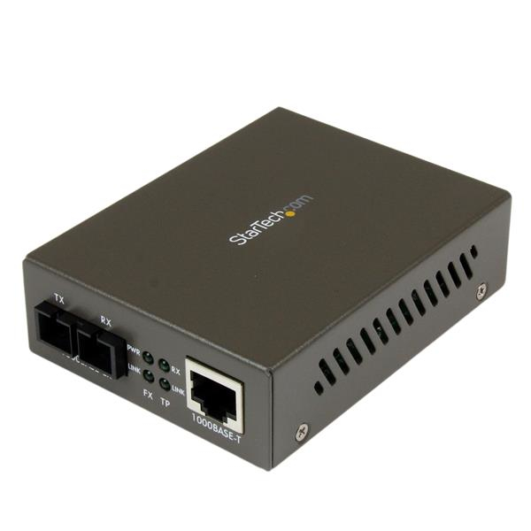 StarTech.com 1000 Mbps Gigabit Multi Mode Fiber Ethernet Media Converter SC 550m – image 1