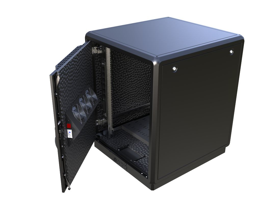 Lanview RDLAK16U751BL rack cabinet 16U Freestanding rack Black – image 2