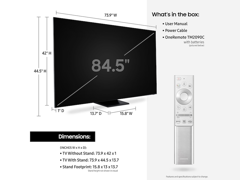 Samsung QN85Q900TSFXZA TV 2.16 m (85") 8K Ultra HD Smart TV Wi-Fi Black – image 5
