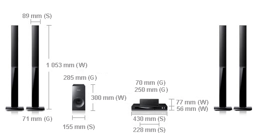 Samsung HT-E355 home cinema system 5.1 channels – image 6