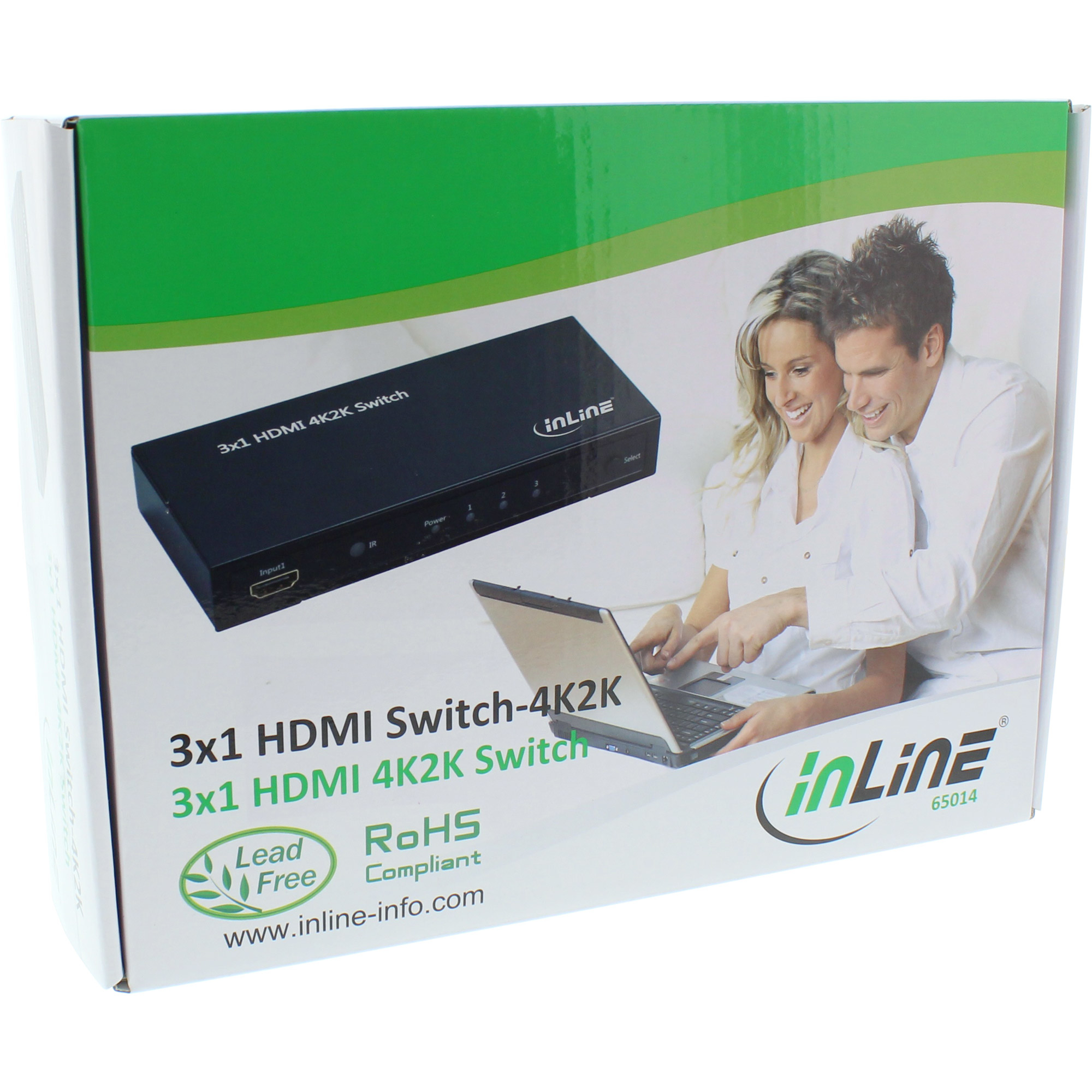 InLine HDMI Switch 3 IN to 1 OUT signal 4K2K 3D HD Audio – image 4