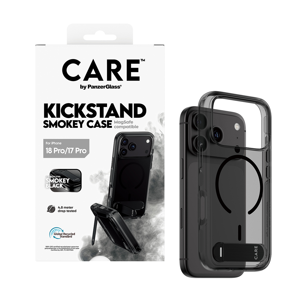 PanzerGlass CARE™ by PanzerGlass® Kickstand Case Smokey w. Black MagSafe iPhone 18 Pro | 17 Pro – image 6