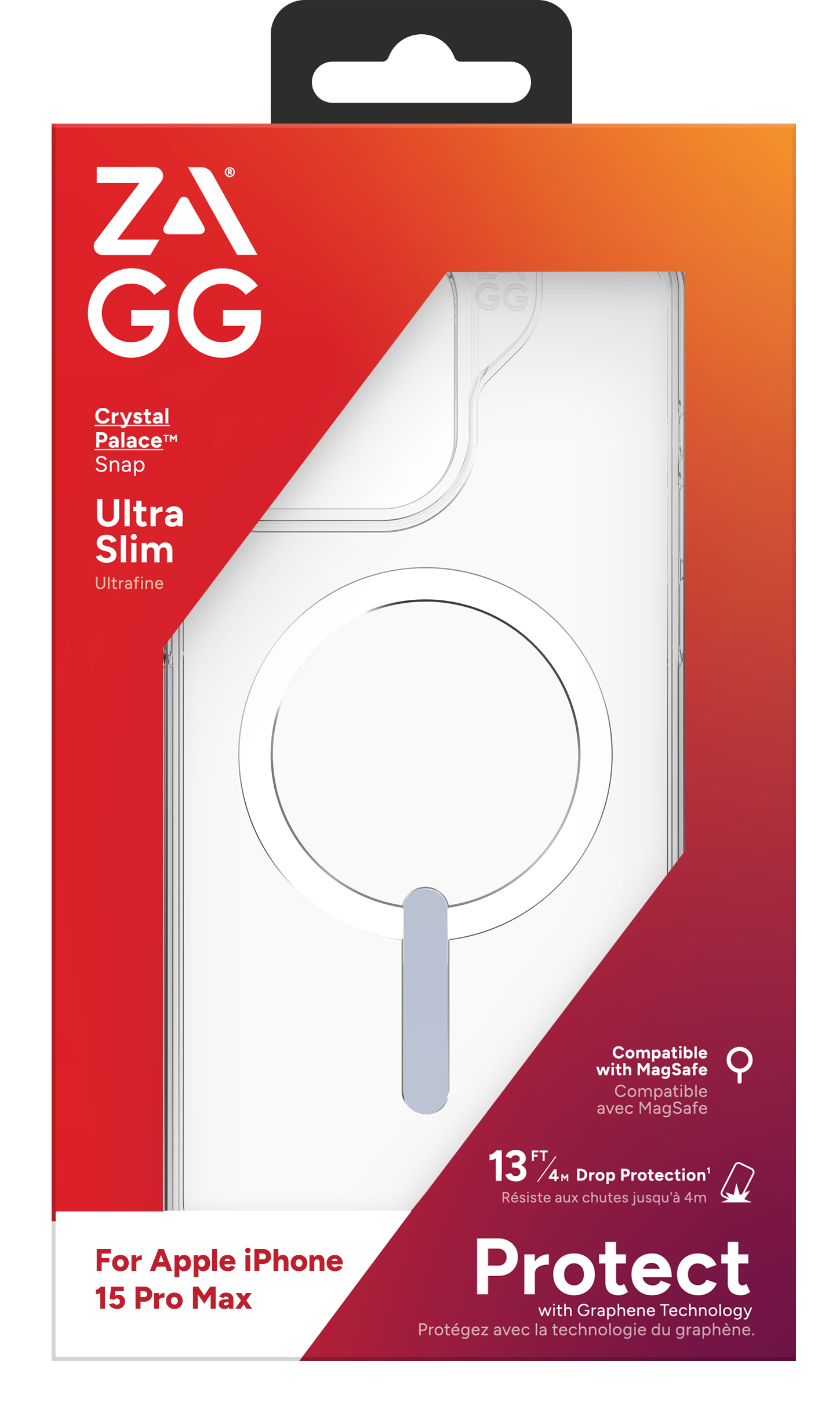 ZAGG Crystal Palace coque de protection pour téléphones portables 17 cm (6.7") Housse Transparent