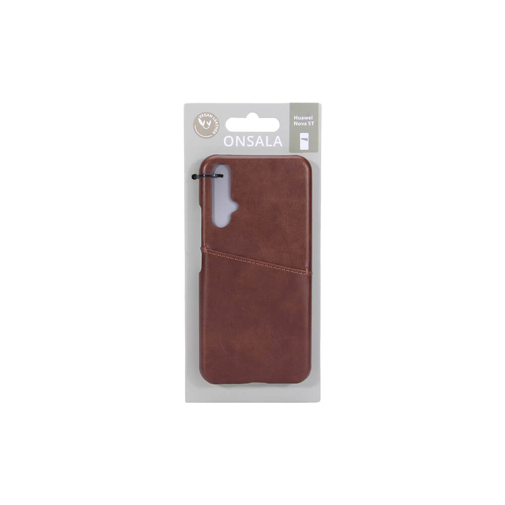 Onsala Mobilecover Brown Huawei Nova 5T Creditcard Pocket – image 2