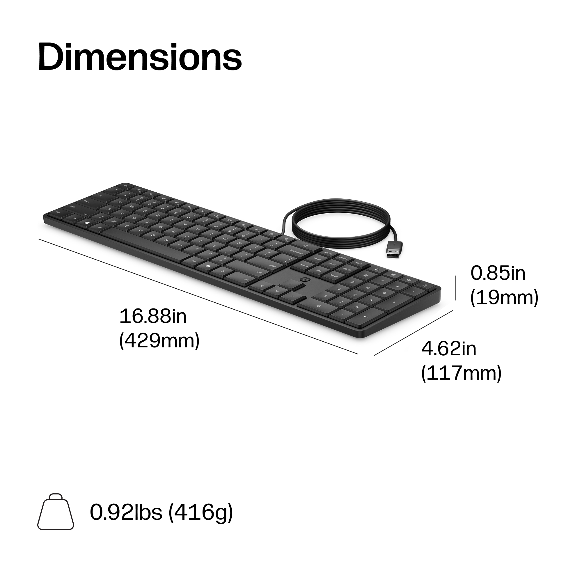 HP 170K Wired Keyboard – image 3
