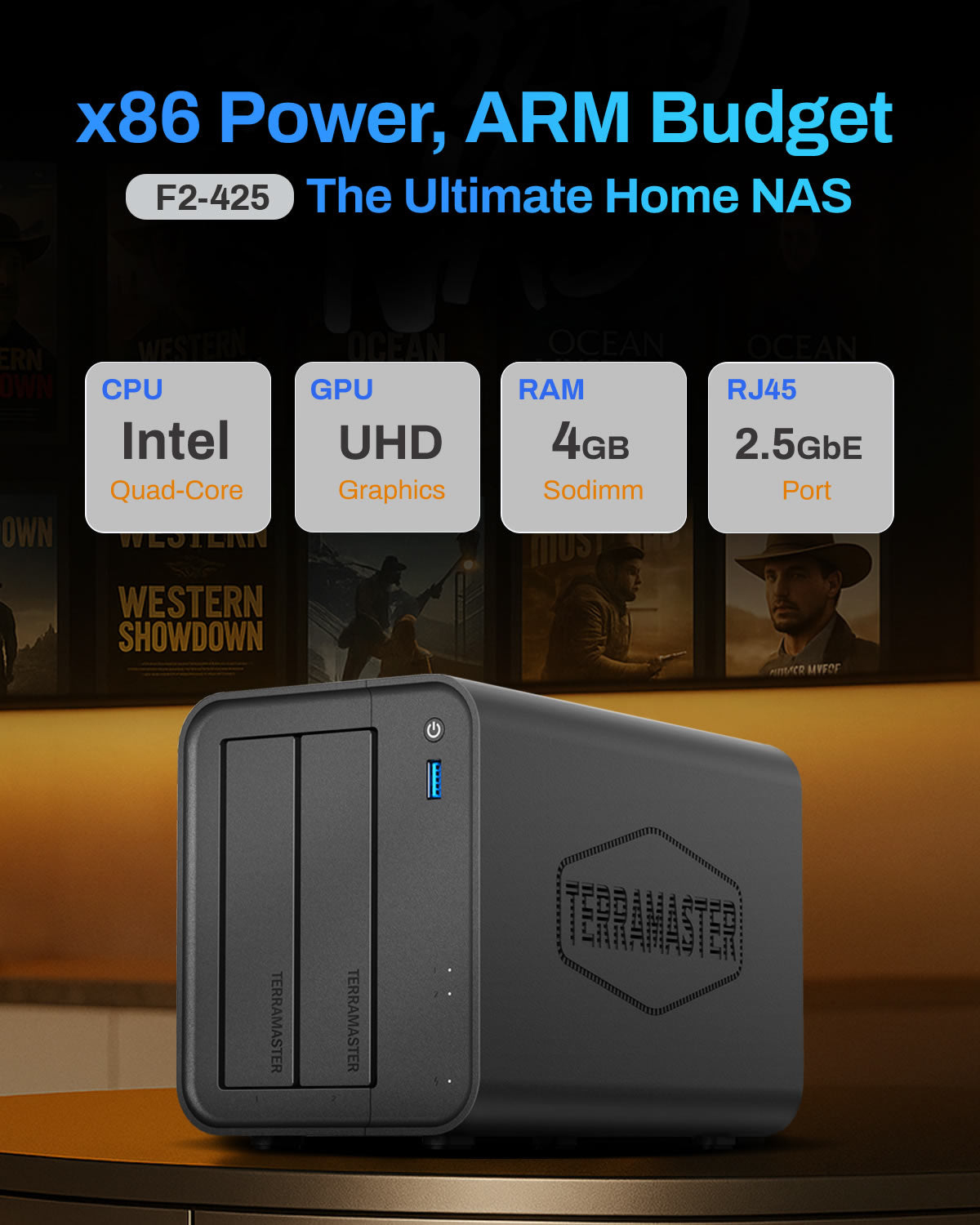 TerraMaster F2-425 NAS/storage server Desktop Intel® Celeron® N5095 – image 4