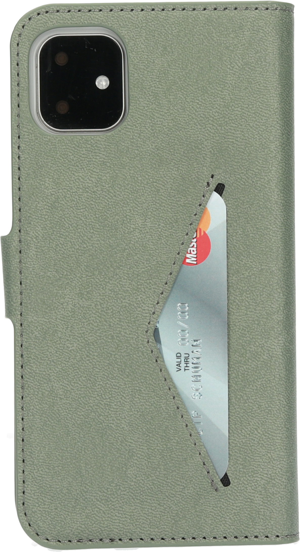Mobiparts Classic Wallet Case iPhone 11 Stone Green – image 3