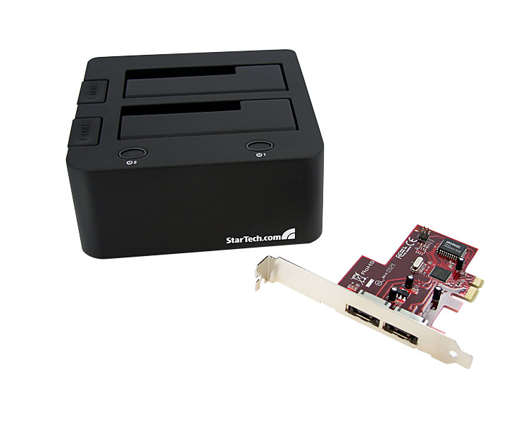 StarTech.com SATDOCK22UEC laptop dock/port replicator Black – image 1