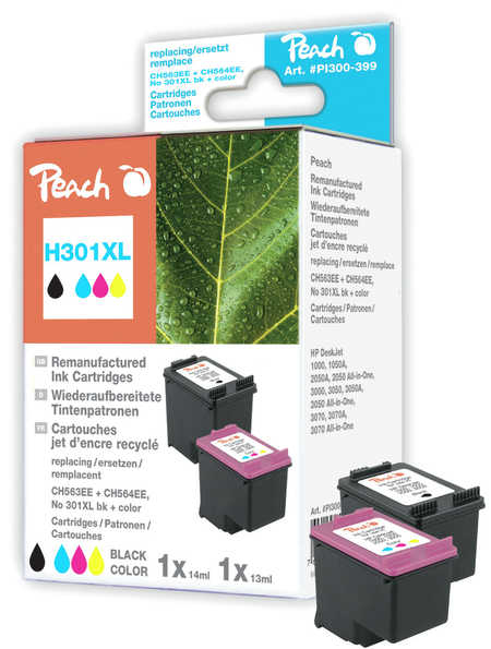 Peach 316258 ink cartridge 2 pc(s) Black, Cyan, Magenta, Yellow