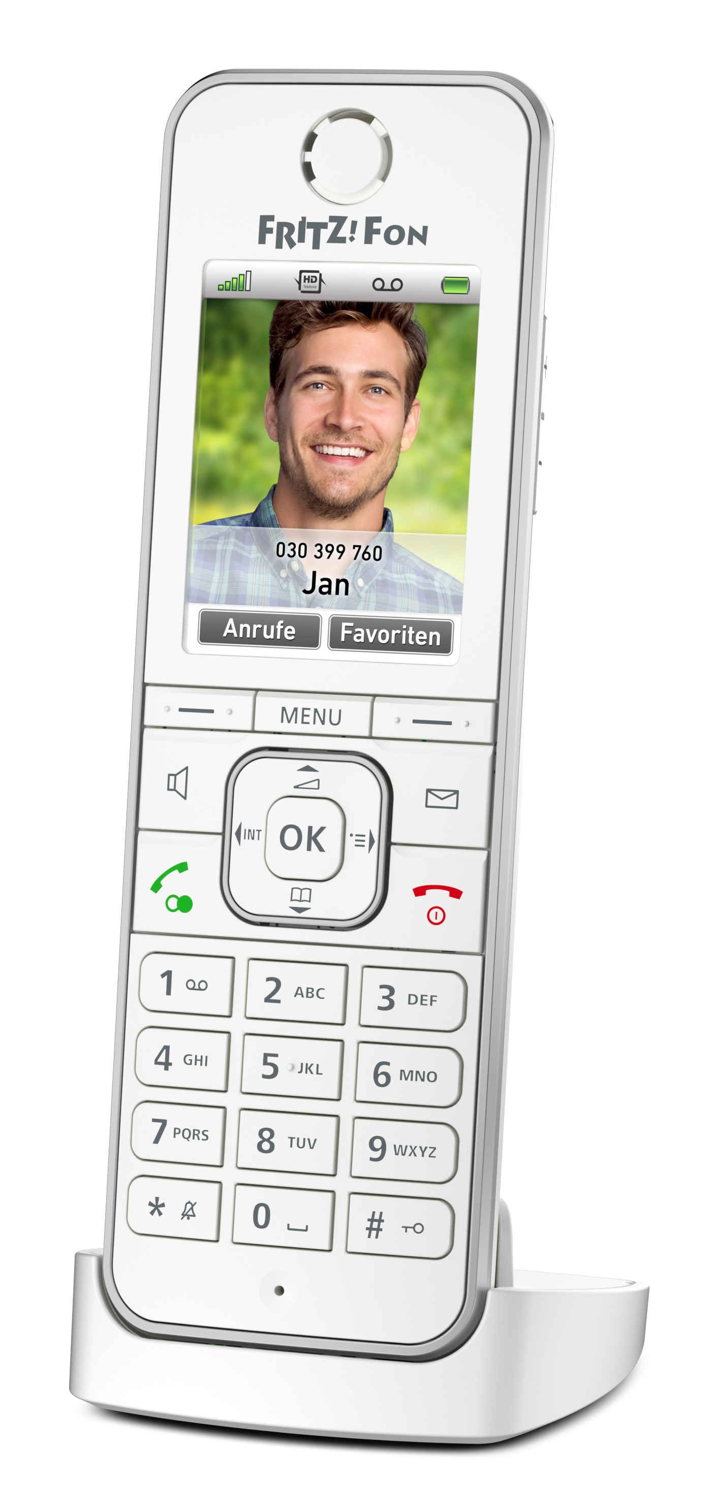 FRITZ! Fon C6 DECT telephone Caller ID White – image 1