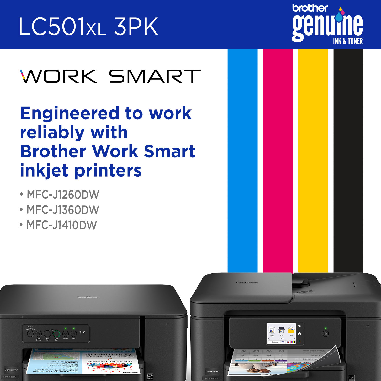 Brother LC501XL3PKS ink cartridge 3 pc(s) Original High (XL) Yield Cyan, Magenta, Yellow – image 5