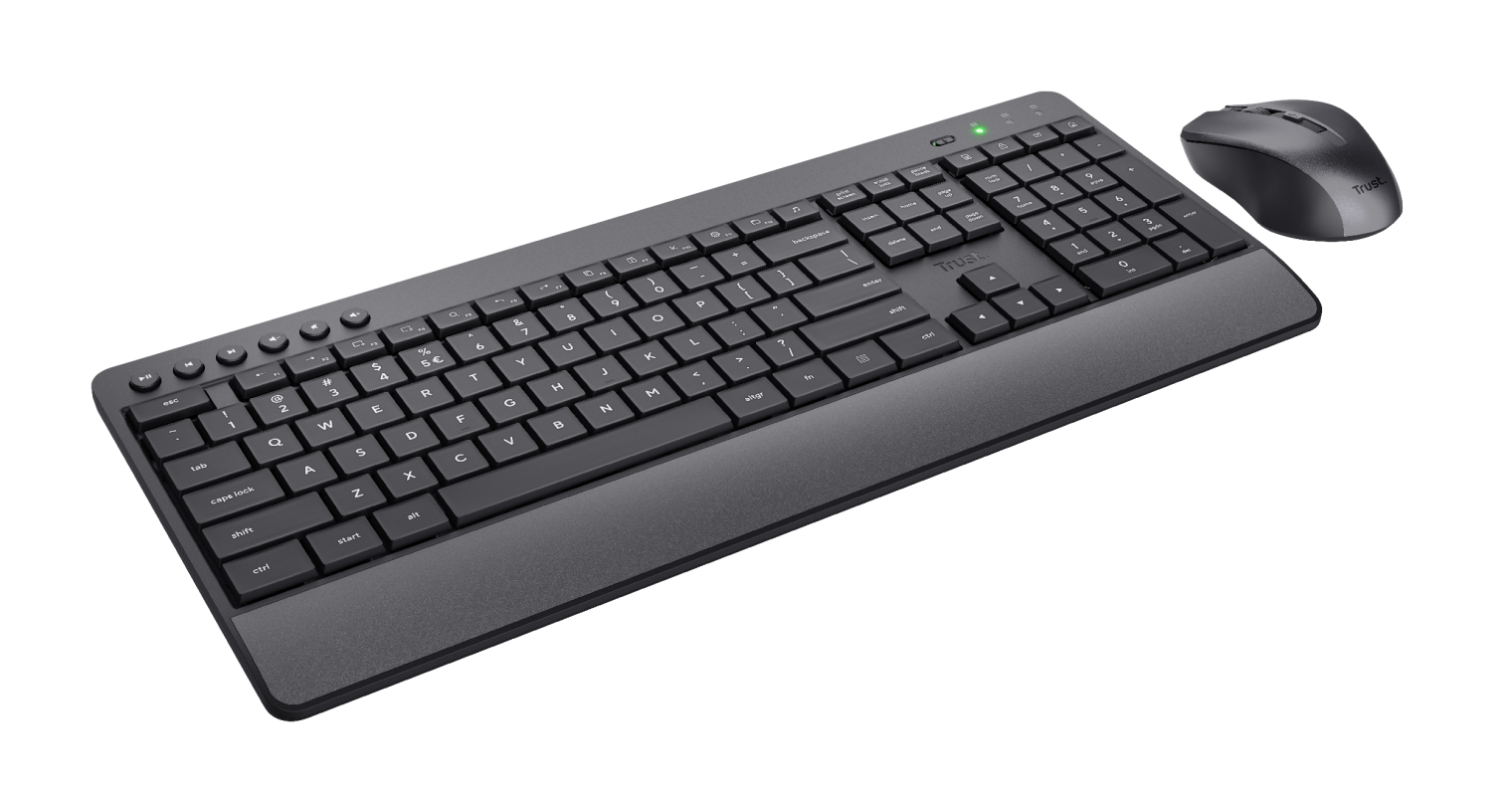 Trust Trezo keyboard Mouse included Universal RF Wireless QWERTZ German Black – image 3
