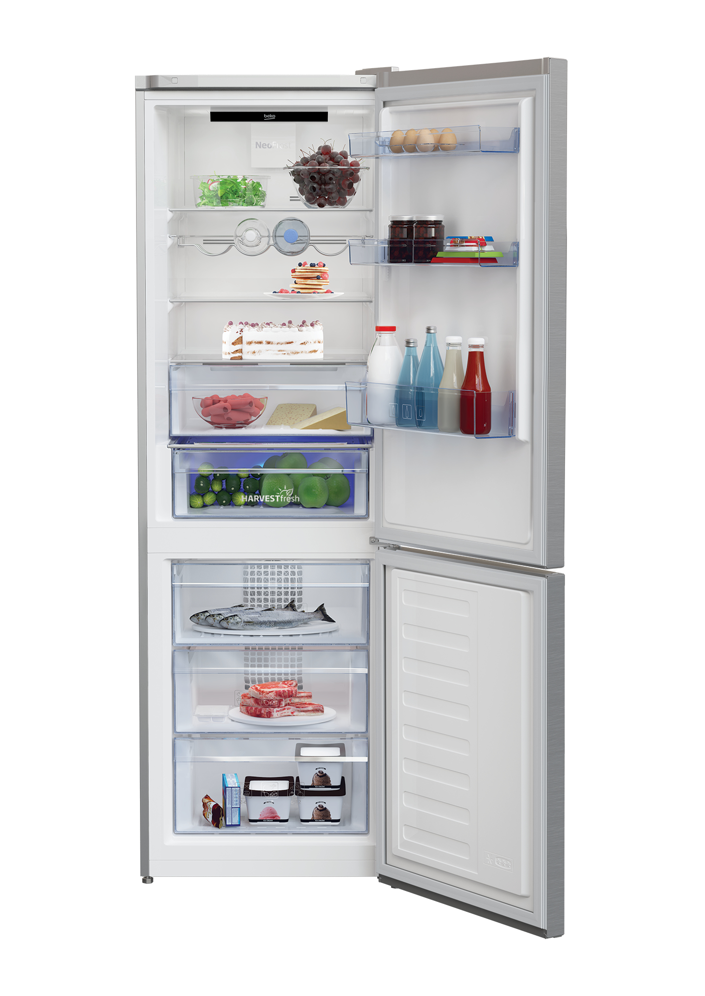 Beko CN366E40ZXPN fridge-freezer Freestanding – image 5
