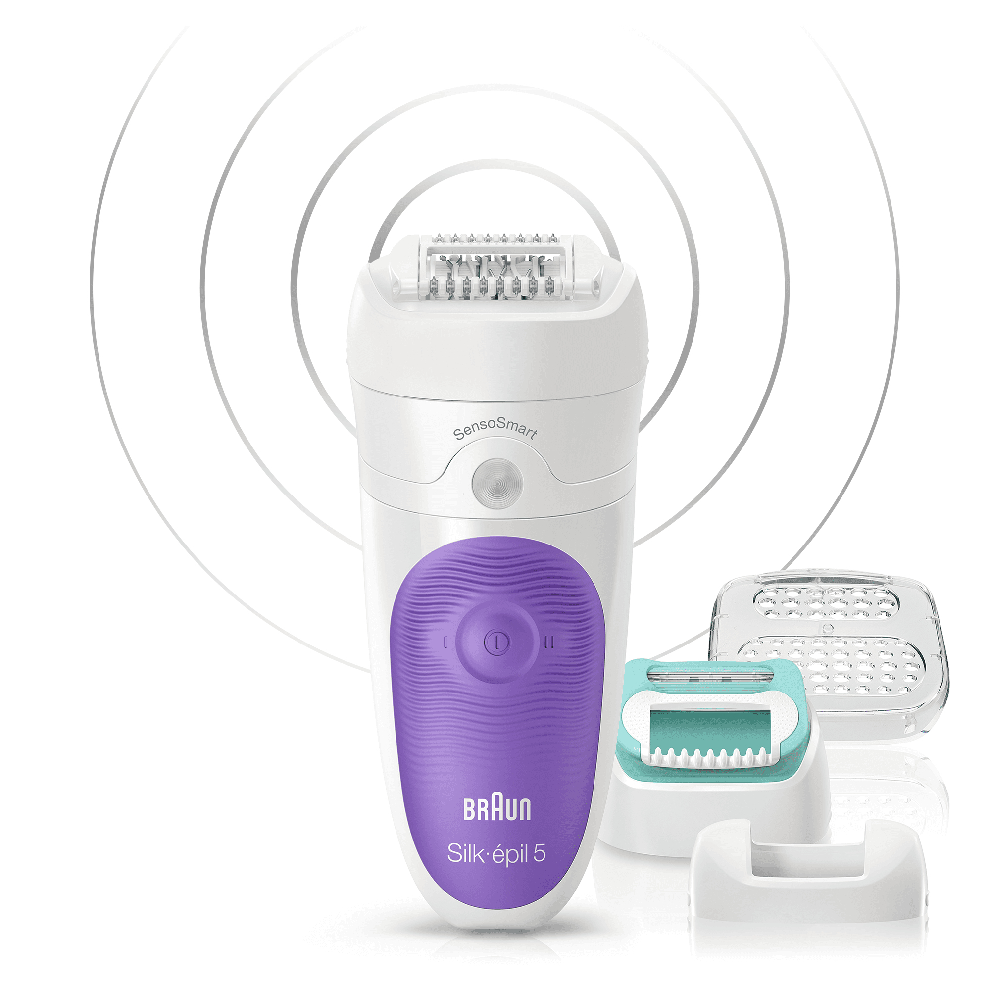 Braun Silk-épil 5 81646954 epilator 28 tweezers Purple, White – image 4