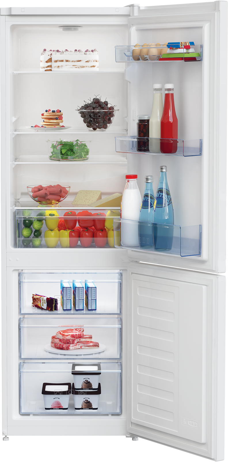 Beko CSG3571W Freestanding Fridge Freezer with Large Salad Crisper – image 3